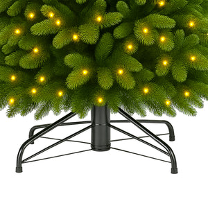 Venus - Albero di Natale Tradizionale con 200 Luci LED in PE e PVC Ø78x150H cm, 647 Punte