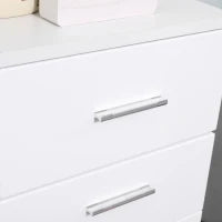 kleankin Mobile Bagno in Legno con Cassetto e Armadietto 1 Anta con Mensole, 35x30x77.5cm