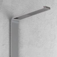 Colonna doccia 016 acciaio inox incasso spazzolato 2 funzioni top l50xp47xh130