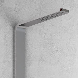 Colonna doccia 016 acciaio inox incasso spazzolato 2 funzioni top l50xp47xh130