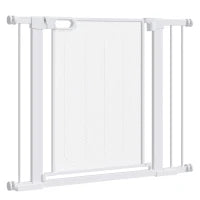 Cancellino per Cani Estensibile a Pressione con Chiusura Automatica per Spazi da 75-103cm, Bianco