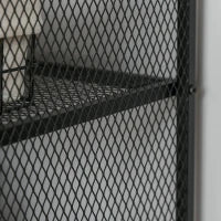 Mobile per Stampante e Documento, Cassettiera con Rotelle in Stile Nordico, Mobiletto Multiuso per Ufficio e Casa, Marrone Vintage