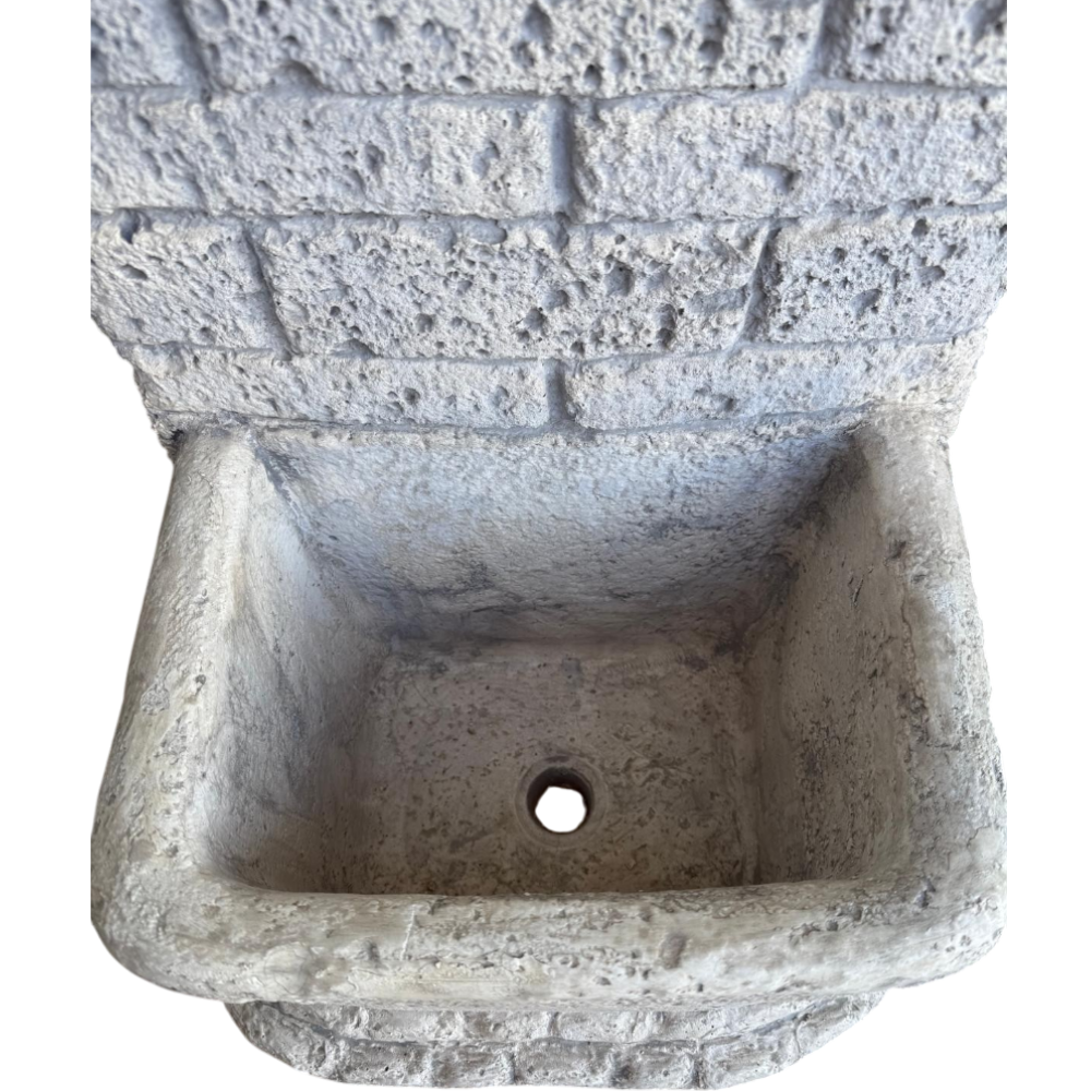 Fontana giardino calcestruzzo cemento senza rubinetto 44x37xh.94cm mod. ruota