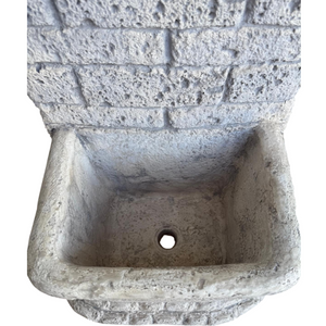 Fontana giardino calcestruzzo cemento senza rubinetto 44x37xh.94cm mod. ruota