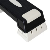 Stepper Professionale da Aerobica Fitness in Plastica 71 x 28 x 12.5cm/17.5cm/22.5cm Nero e Grigio
