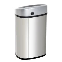 Homcom Pattumiera in Acciaio Inox con Apertura Automatica con Sensore 48 Litri