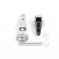 Cerniere cromate per sedile copri wc con kit di fissaggio ogomondo *** confezione 1
