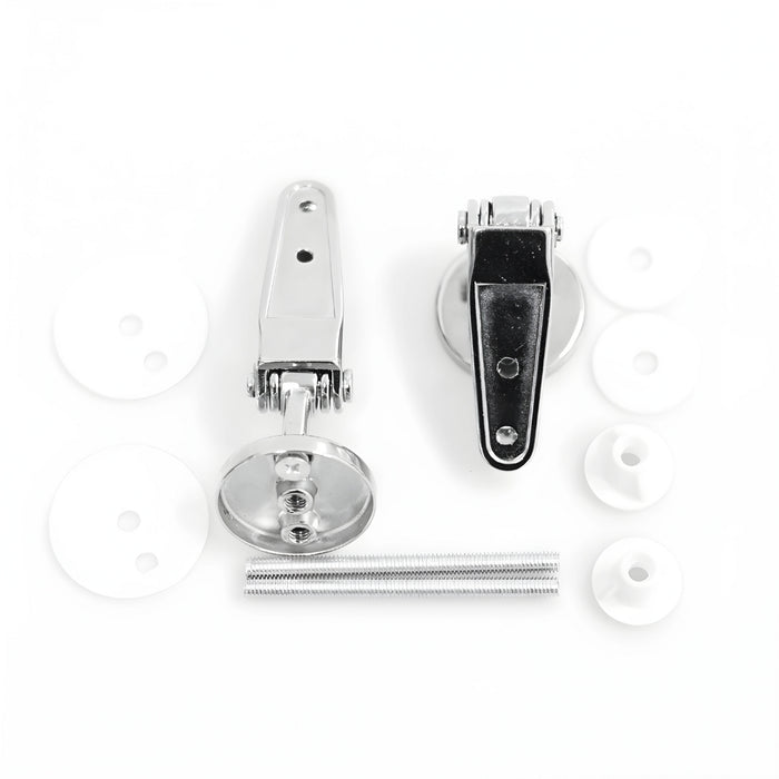 Cerniere cromate per sedile copri wc con kit di fissaggio ogomondo *** confezione 1
