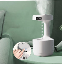 Umidificatore Ambiente 5W Contenitore Acqua 600ml Display A Led LZ599 Usb