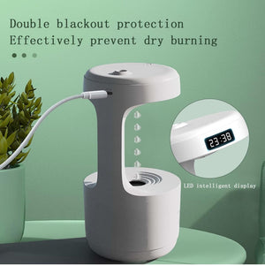 Umidificatore Ambiente 5W Contenitore Acqua 600ml Display A Led LZ599 Usb