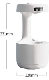 Umidificatore Ambiente 5W Contenitore Acqua 600ml Display A Led LZ599 Usb