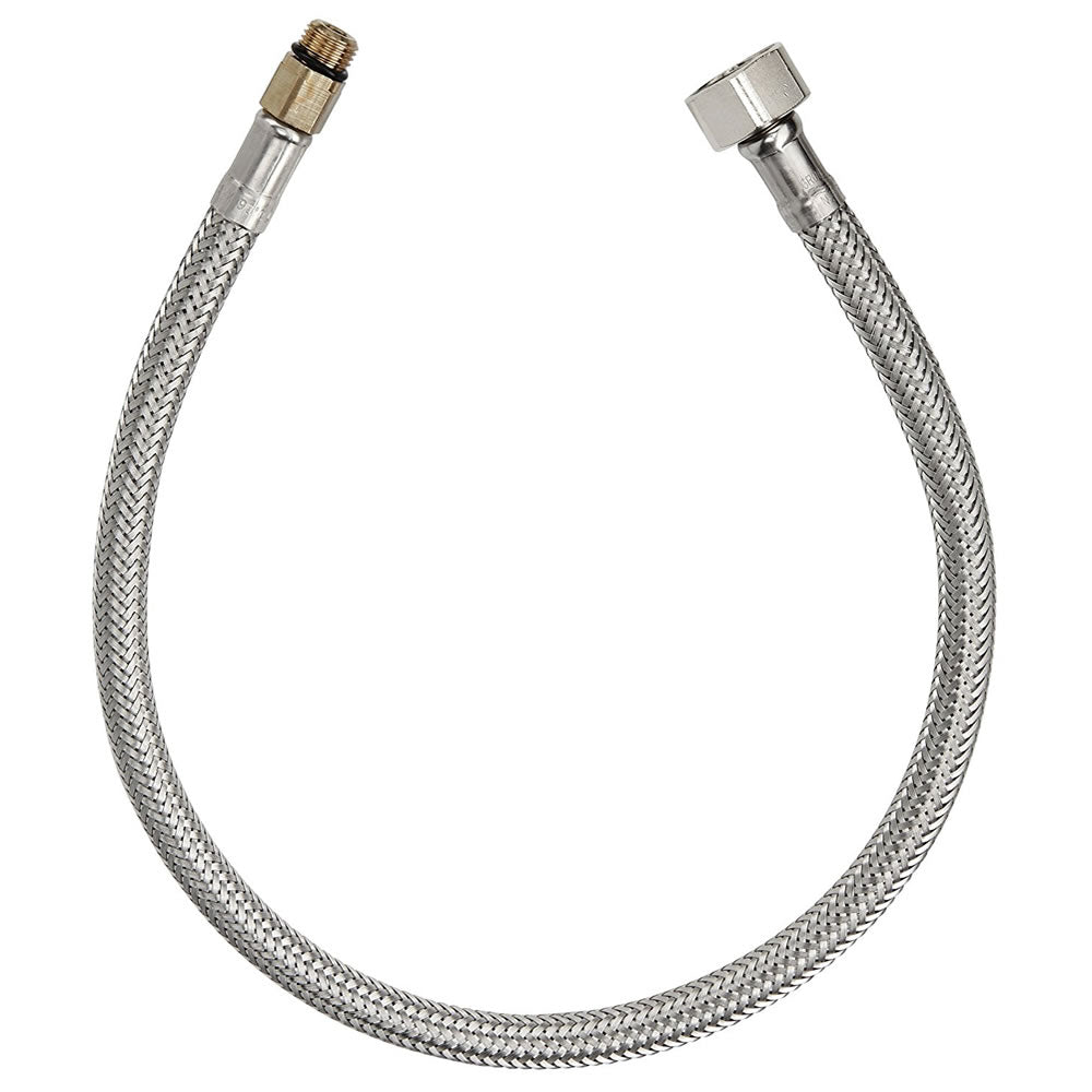 Tubo flessibile in acciaio m10 x 3/8 lunghezza cm 35 per monocomando gruppo lavello