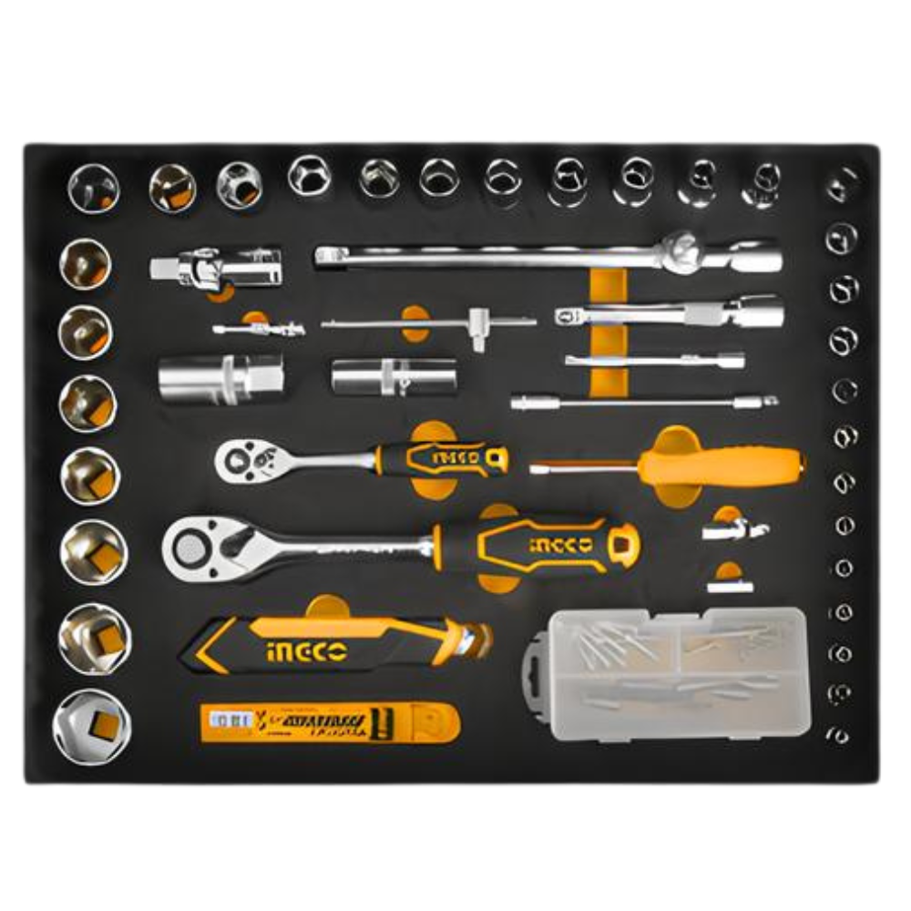 Set completo 147 utensili professionali in valigetta alluminio ruote ingco