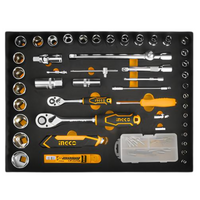 Set completo 147 utensili professionali in valigetta alluminio ruote ingco