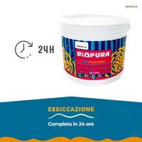 Pittura murale super lavabile coprente per interni popintenso *** formato 2.5 lt, colore- terra viva, confezione 1