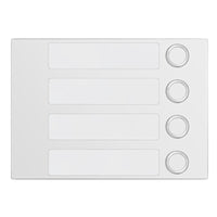 Urmet Frontalino Alpha con 4 Tasti di chiamata Bianco 1168/14W