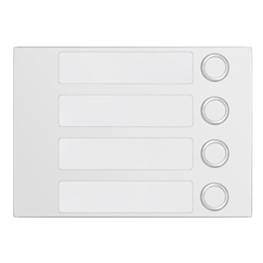 Urmet Frontalino Alpha con 4 Tasti di chiamata Bianco 1168/14W