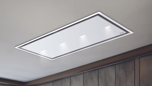 CAPPA GEA FLAT cm 120X60 â€“ Bianca spot light - 800 m3/h