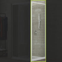 Ogomondo lato fisso per box doccia book bianco cristallo temprato *** misure 88-90xh190 cm trasparente, confezione 1