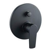 Miscelatore doccia parete africa incasso con deviatore ottone colore nero opaco *** confezione 1