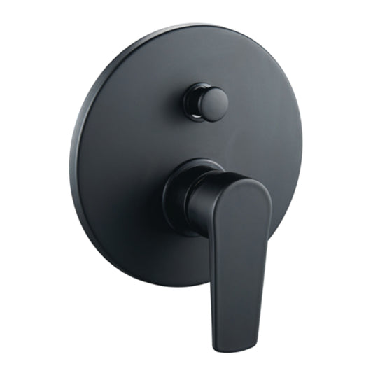 Miscelatore doccia parete africa incasso con deviatore ottone colore nero opaco *** confezione 1