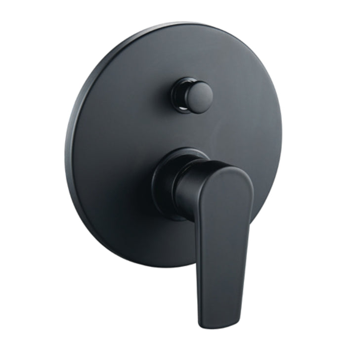 Miscelatore doccia parete africa incasso con deviatore ottone colore nero opaco *** confezione 1