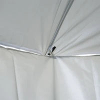 Ombrellone da Spiaggia Ø 2,2 m x 2,2 m con Protezione UV, Borsa da Trasporto, Picchetti e Pesi Inclusi, Crema