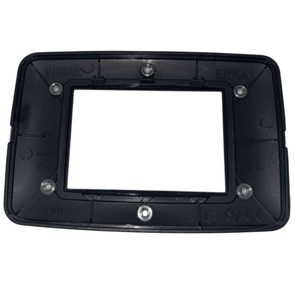 Vimar eikon round placca in metallo bianco antico elegante *** numero posti 3 posti, confezione 1