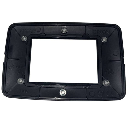 Vimar eikon round placca in metallo bianco antico elegante *** numero posti 3 posti, confezione 1