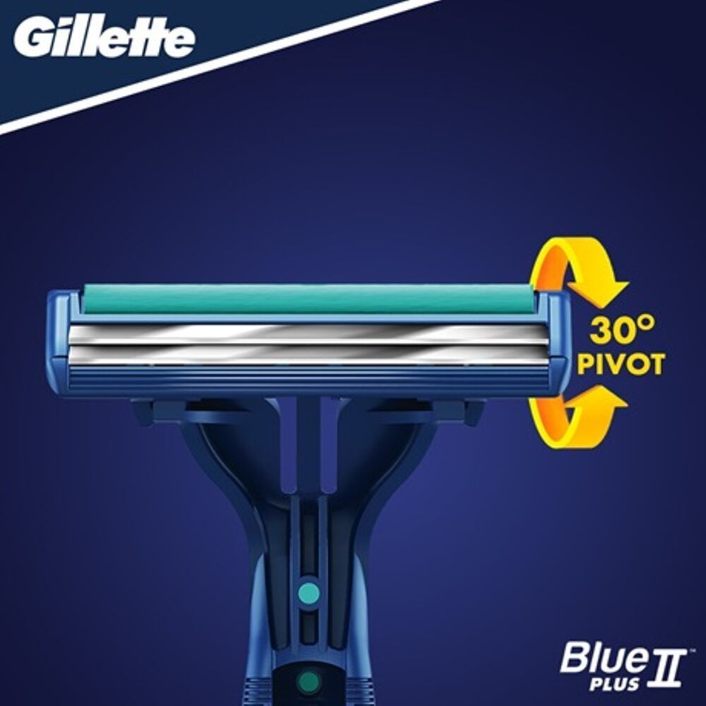 Gillette blue ii plus slalom rasoi usa e getta multipack 20 confezioni da 4 rasoi ciascuna