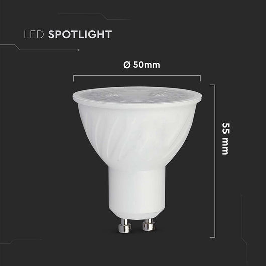 Faretto LED GU10 6W 110° Copertura Trasparente 3000K SKU-211921