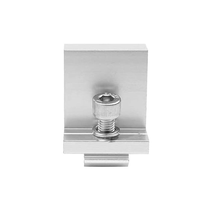 Italia Morsetti Terminali in Alluminio per Fissaggio Pannelli Solari Fotovoltaici 30mm (Confezione 4 Pezzi) SKU-11388-A