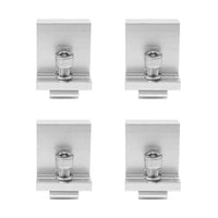 V-TAC Italia Morsetti Terminali in Alluminio per Fissaggio Pannelli Solari Fotovoltaici 30mm (Confezione 4 Pezzi) SKU-11388-A