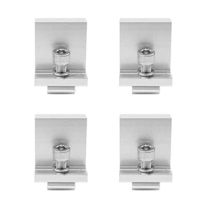 V-TAC Italia Morsetti Terminali in Alluminio per Fissaggio Pannelli Solari Fotovoltaici 30mm (Confezione 4 Pezzi) SKU-11388-A