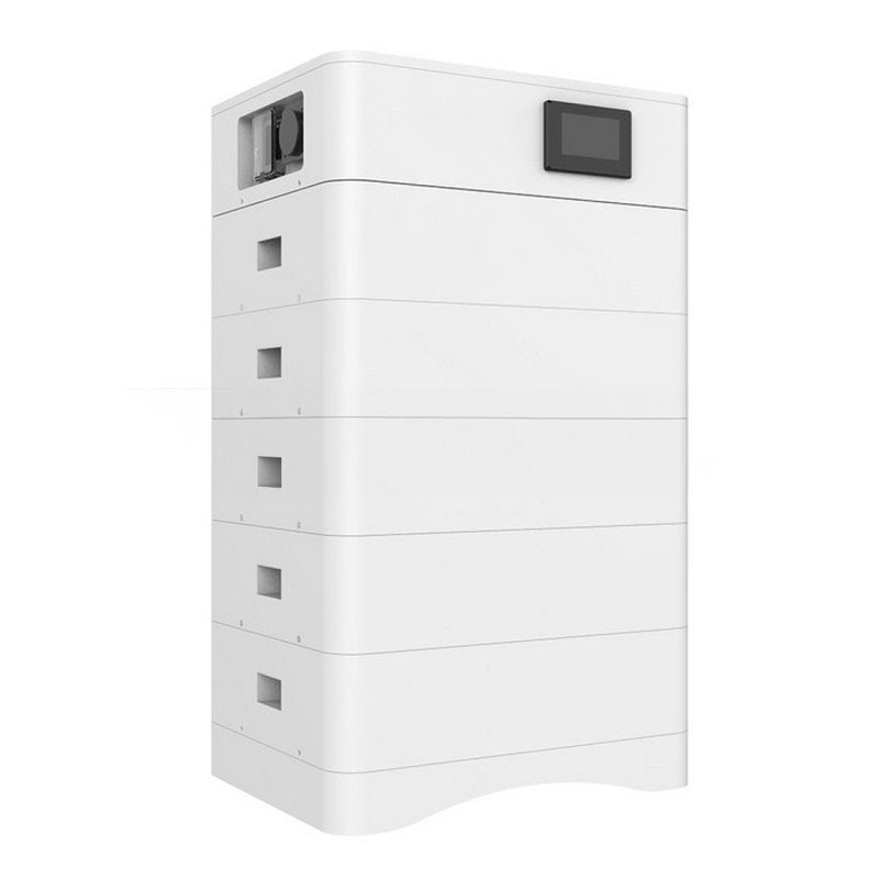 Kit 5 Moduli di Accumulo Impilabili Alta Tensione 25kWh LiFePO4 BMS Integrato, Inclusa Base e Box di Controllo, 100Ah, 252.6V, IP65, CEI 0-21 Garanzia 10 Anni SKU-120025