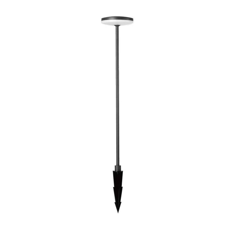 V-TAC Lampada LED da Giardino 12W con Picchetto a Doppio Fissaggio a Terra Colore Antracite, diametro 15 cm, altezza 80 cm, 4000K, IP65 - sku 10426