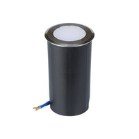 V-TAC VT-1151 Faretto LED Segnapasso a Cilindro da Interramento 1W Colore Argento 12V 6500K IP67 Driver non Incluso SKU 1464