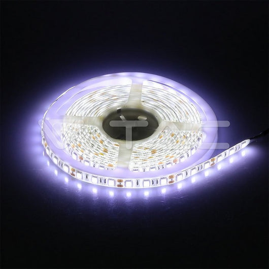 V-TAC VT-5050 60-IP65 Striscia Strip LED SMD5050 10,8W/m 5m 60 LED/m 12V 6400K IP65 - SKU 2148