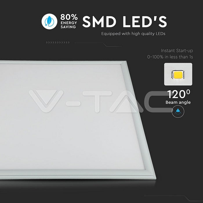 V-TAC VT-6060 Pannello LED 40W 600*600mm 6400K Driver Incluso - SKU 60256