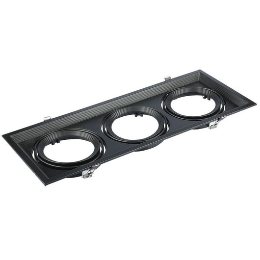 V-TAC VT-7223 Portafaretto Porta AR111 Triplo Colore Nero - SKU 35831