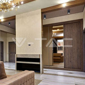 V-TAC VT-797-SN Portafaretto LED Montaggio a Plafone GU10 e GU5.3 (MR16) Colore Nichel Satinato Orientabile SKU 3632