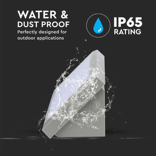 V-TAC VT-8054 Lampada LED da Muro Angolare 12W Colore Grigio 6400K IP65 SKU 8235