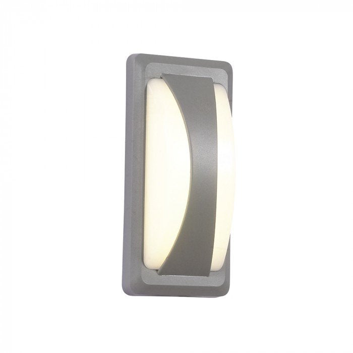 V-TAC VT-8058 Lampada LED da Muro Rettangolare 12W Colore Grigio 4000K IP65 - SKU 8246