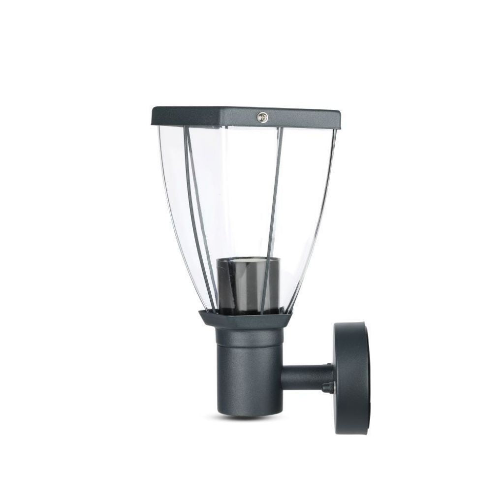 Lampada LED da Giardino con Portalampada E27 (max 40W) in Acciaio Inossidabile Colore Nero IP44