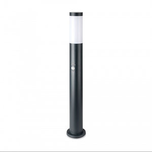 V-TAC VT-838 Piantana LED da Giardino 80cm con Portalampada E27 (max 60W) in Acciaio Inossidabile IP44 con sensore di movimento Colore Griggio - SKU 8966