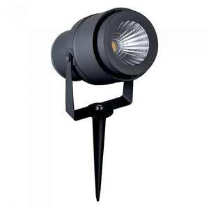 Faretto LED da Giardino 12W con Picchetto Colore Grigio Luce Verde IP65 SKU 7552