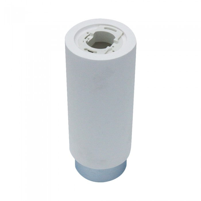 Portafaretto LED GU10 e GU5.3 (MR16) Corpo in Gesso Base Metallica Cromata -SKU 3114