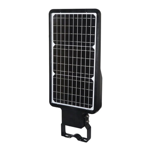 Lampione Armatura Stradale LED SMD 40W 120LM/W con Pannello Solare e Sensore PIR Colore Nero 4000K IP65