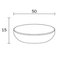 Inda - Lavabo ovale da appoggio Brezza in ceramica 50x36,5 cm bianco lucido