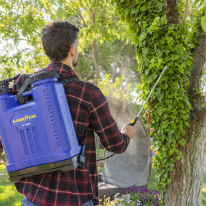 Zaino spruzzatore manuale 16 l. Spruzzatore a pressione mantenuta 1,4 bar Pressione aperta 2 bar Pressione Goodyear